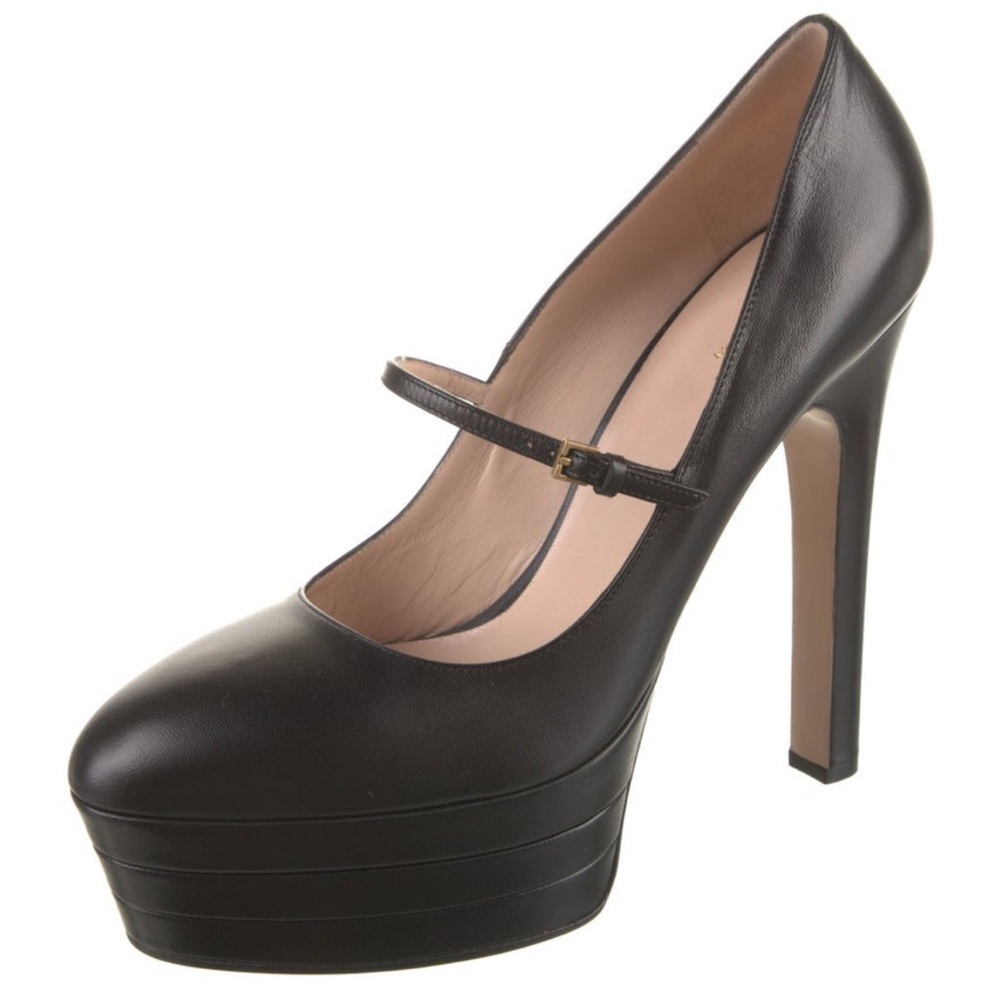 Gucci Platform Leather Pumps - Picture 3 of 5
